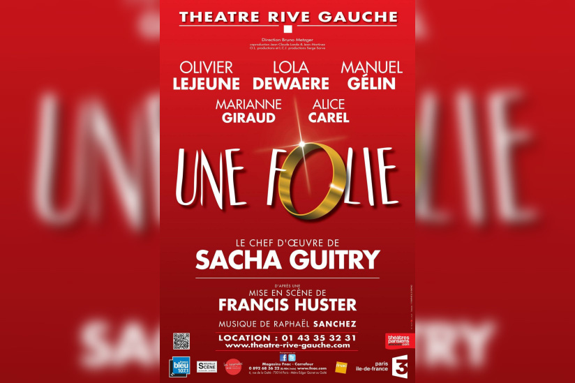 Une Folie de Sacha Guitry au théâtre Rive-Gauche : notre critique 