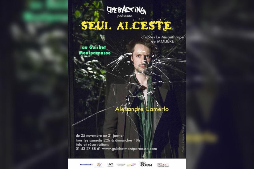 Seul Alceste d'après Le Misanthrope au Guichet Montparnasse