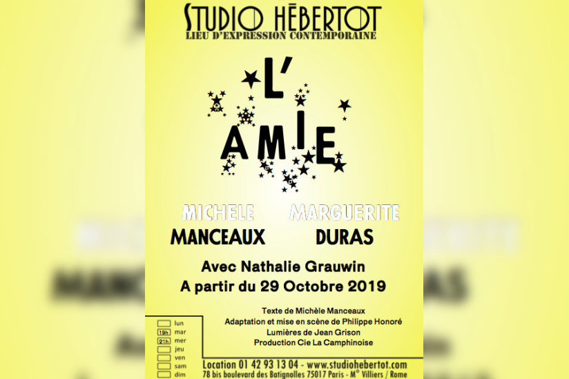 L'Amie au Studio Hébertot : plongée durassienne 