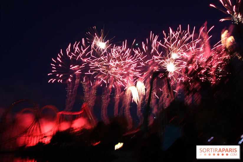 Inauguration officielle de la Forêt d'Idefix, feux d'artifice 25 ans Astérix