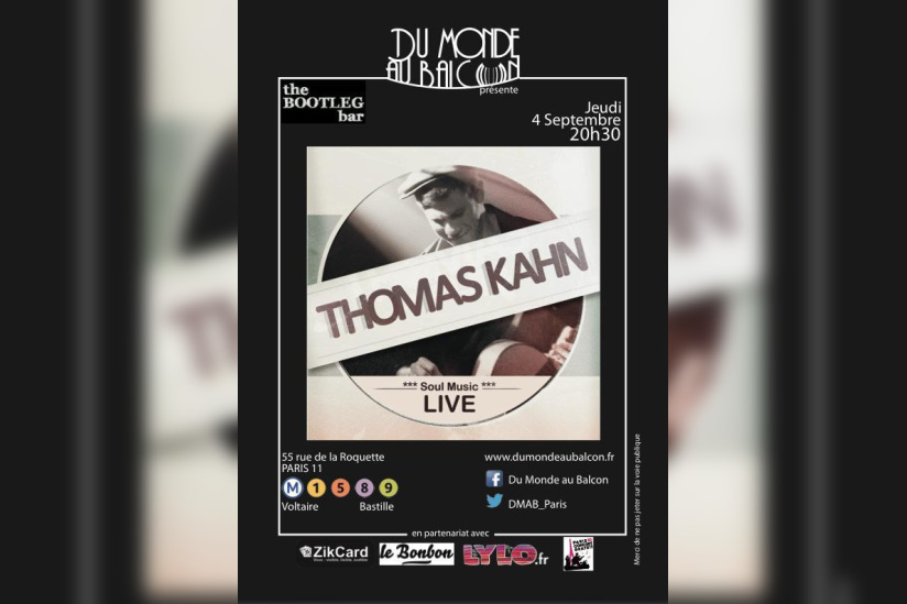 Concert Blues & Soul acoustique le 4 septembre au Bootleg Bar