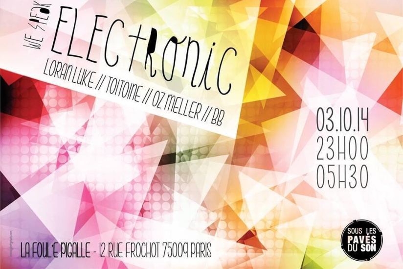 WE SPEAK ELECTRONIC @ La Foul’e Pigalle