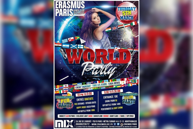 Erasmus Paris : World Party
