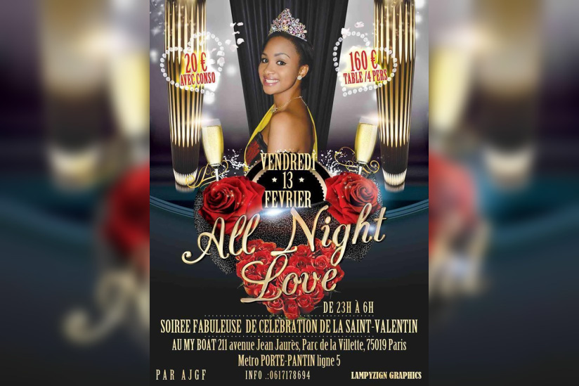 Soirée de Saint-Valentin : " All Night Love" à Paris