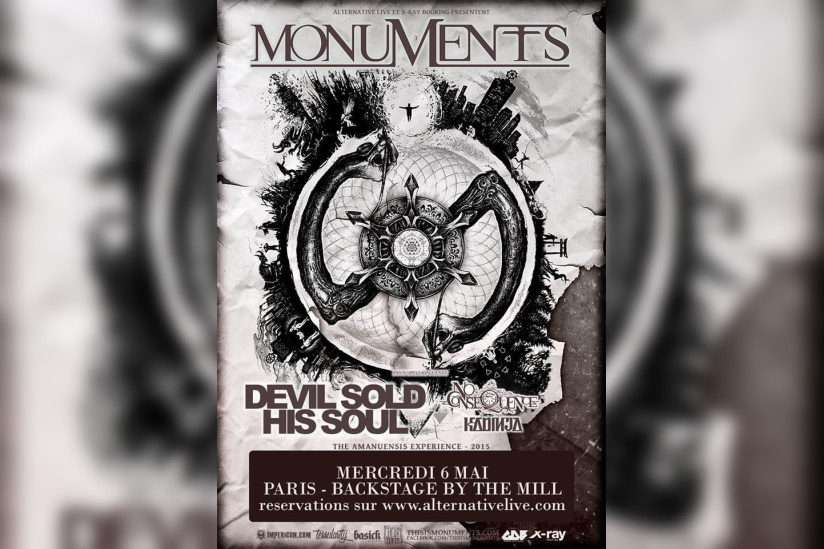 Monuments + Devil Sold His Soul @ Paris