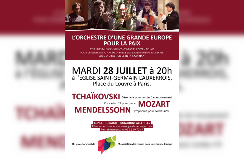 Concert de l'Orchestre d'une Grande Europe pour la Paix à l'église Saint Germain l'Auxerrois