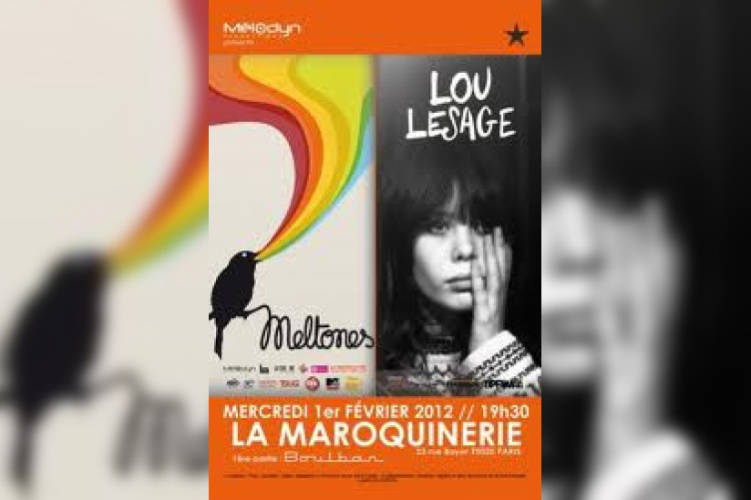 Concert de pop rock avec Meltones et Lou Lesage à la Maroquinerie