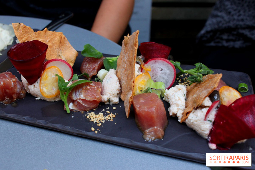 Le thon albacore, ricotta et sésame de la Petite Mangerie restaurant