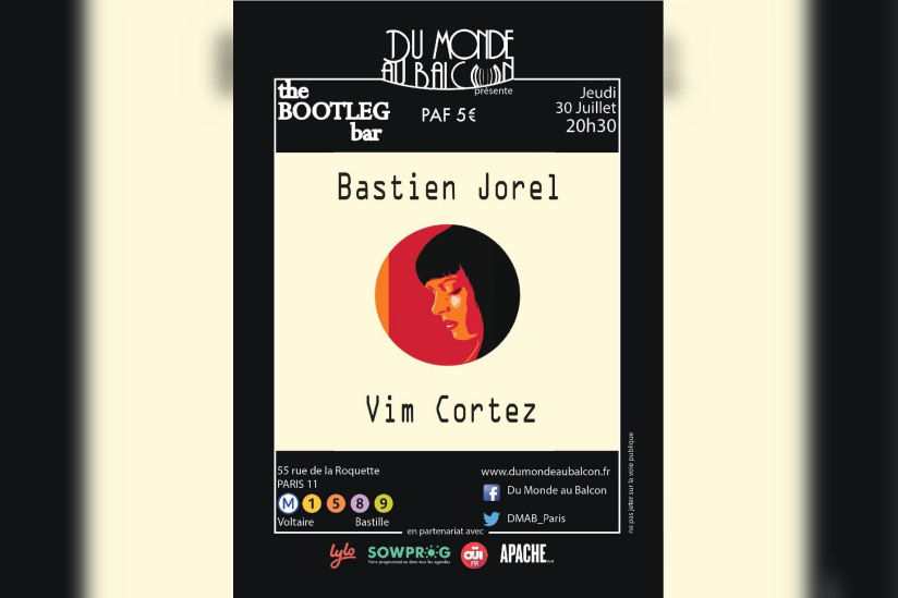 Bastien Jorel + Vim Cortez au BOOTLEG BAR