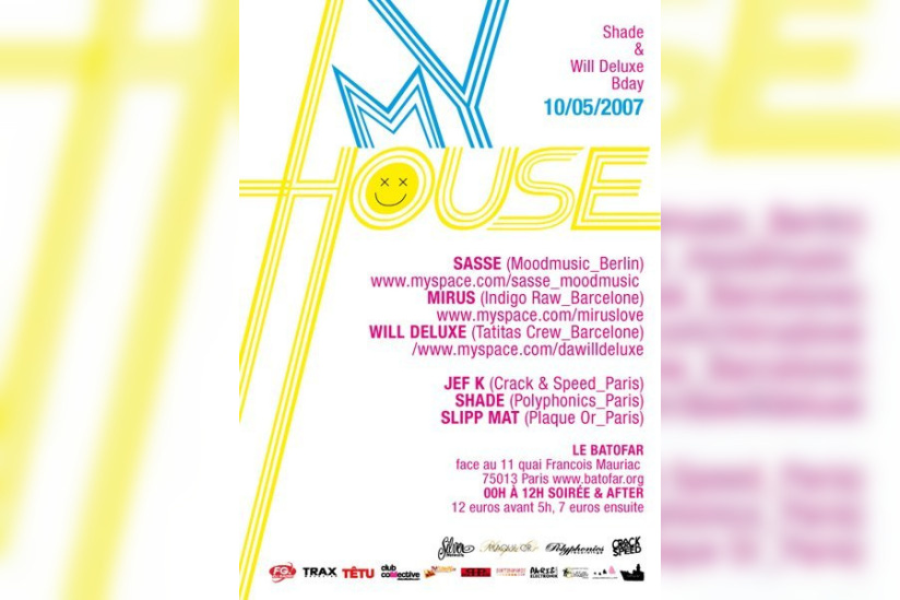 Soirée, My House, Batofar, Minimal, Electro 