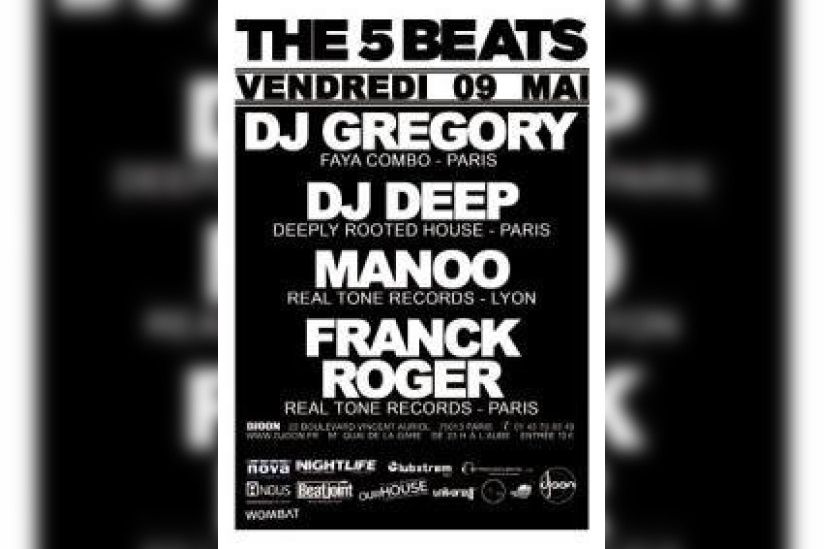 Soirée, the 5 Beats, Djoon, House, DJ Gregory, DJ Deep