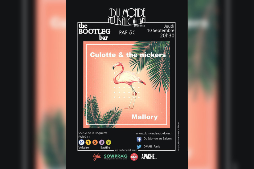 Mallory + Culotte & The Nickers au BOOTLEG BAR