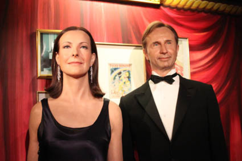 Musée Grévin : Carole Bouquet et Thierry Lhermitte