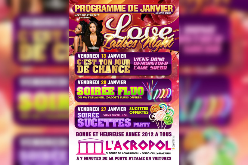 Viens tenter ta chance ce vendredi 13/ 01 à l'ACROPOL
