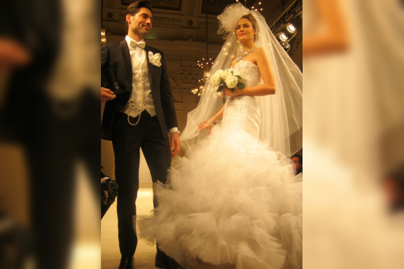 Salon du Mariage couture, Mariage au Salon 2012