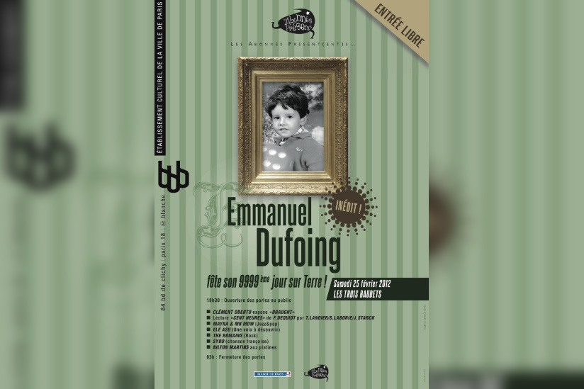 Emmanuel Dufoing fête son 9999ème jour sur Terre