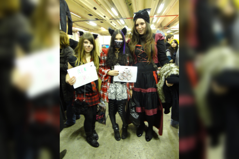 Paris Manga & Sci-Fi Show 2012, Free hugs