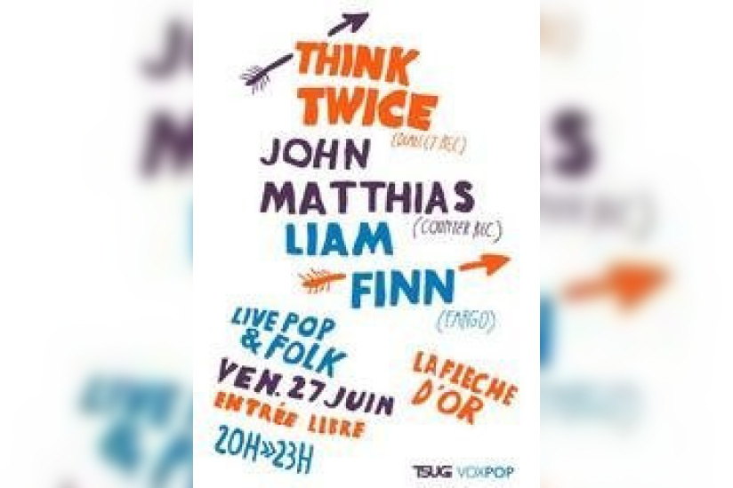 Concert, Paris, Think Twice, Flèche d'or