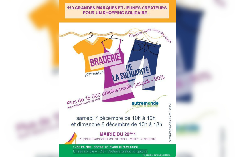 Braderie de la Solidarité 2013 de l’association Autremonde