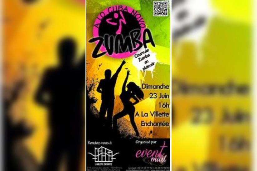 Cours de Zumba géant à la Villette Enchantée