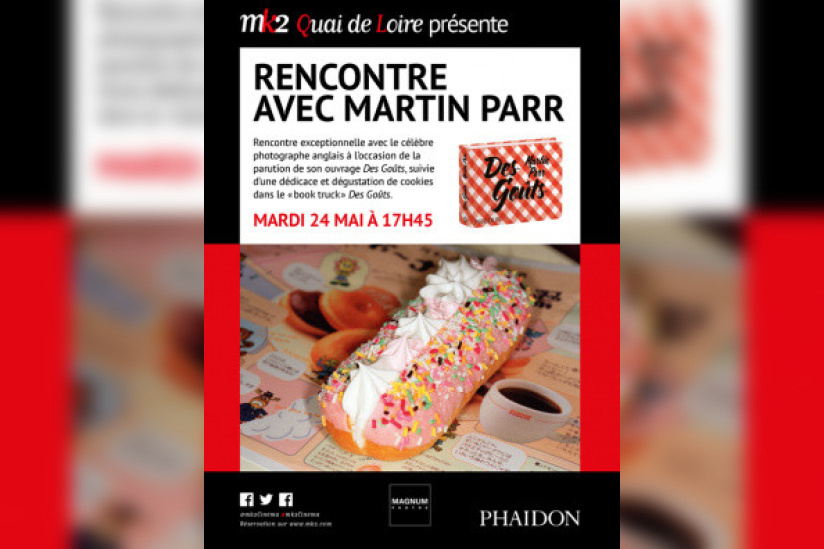 Rencontre avec Martin Parr au MK2 Quai de Loire 