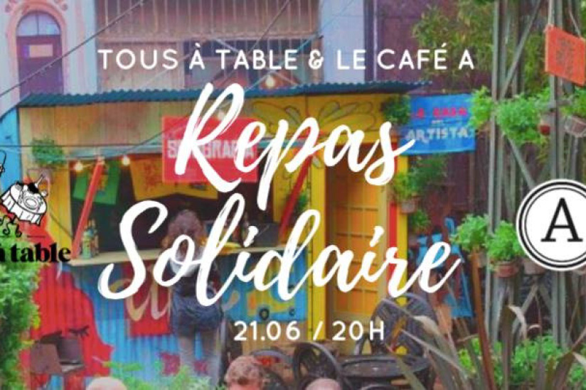 Repas solidaire au Café A