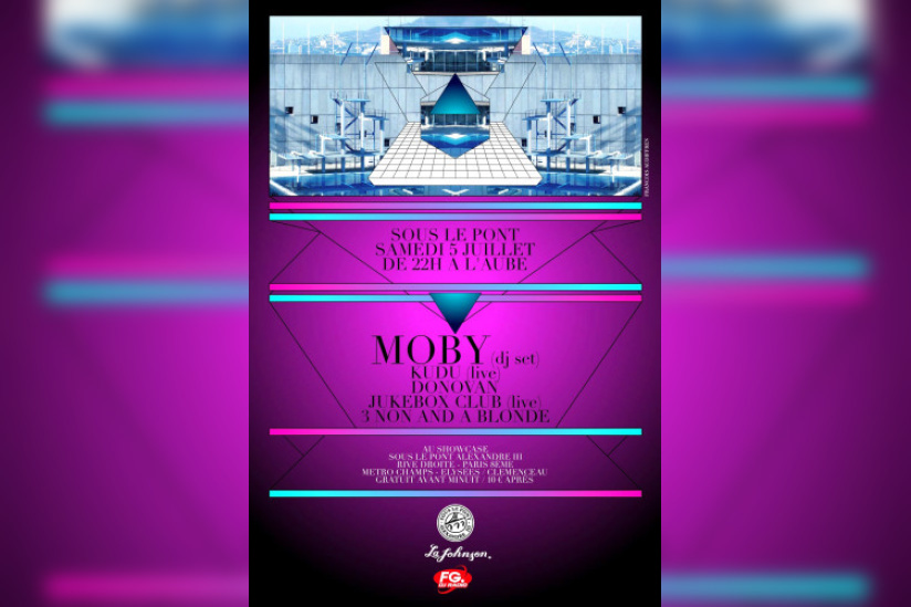 Soirée, Paris, Sous le Pont, Pont Alexande 3, Johnson, Moby 