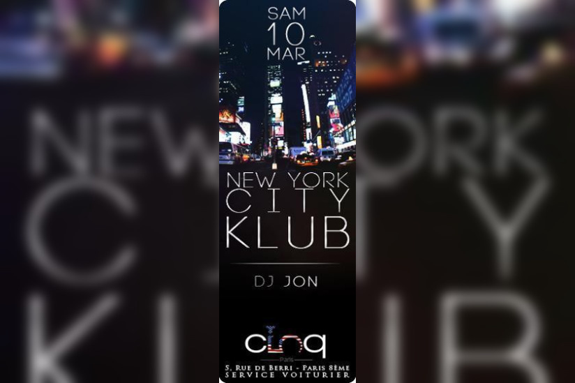 NEW YORK CITY KLUB @ LE CINQ