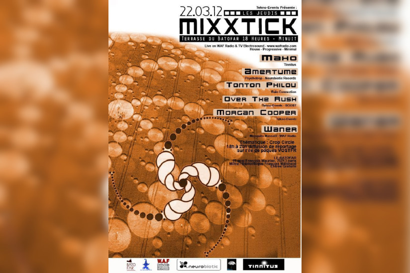 Les Jeudis MixxTick : Crop Circle : Amertume, Tonton Philou, Maho...