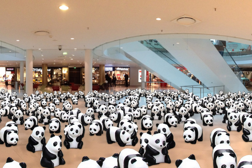 Des pandas s'installent à Beaugrenelle Paris