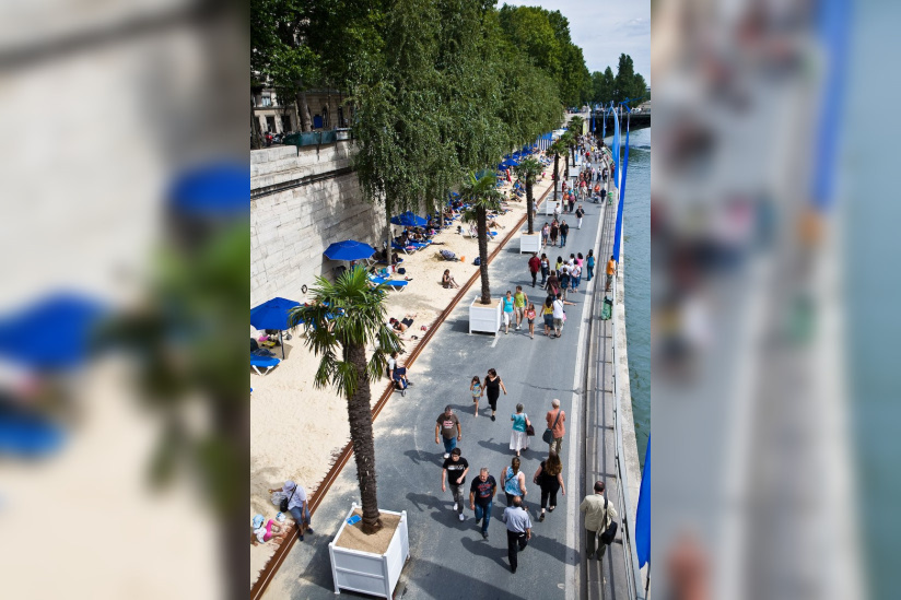 Les bords de Seine pour Paris plage