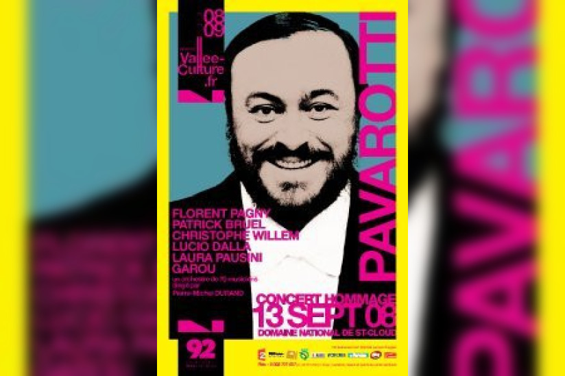 Concert, spectacle, Hommage, Luciano Pavarotti, Domaine de Saint Cloud.