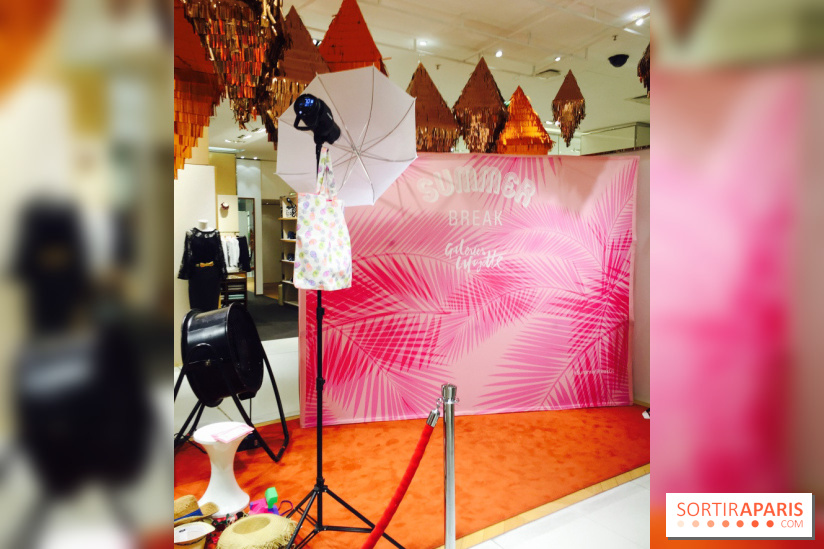 Photo-call pour se sentir en vacances - Afterwork des Galeries Lafayette pour le Summer Break