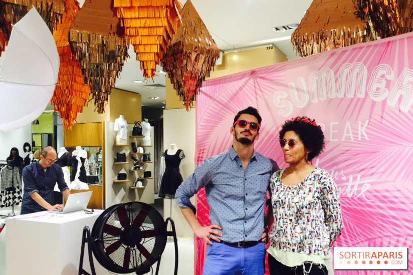 Photo-call pour se sentir en vacances - Afterwork des Galeries Lafayette pour le Summer Break
