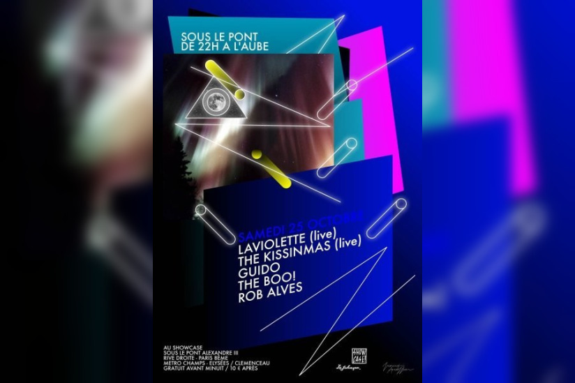 Soirée, Clubbing, Sous le pont, Showcase, Pont Alexandre 3