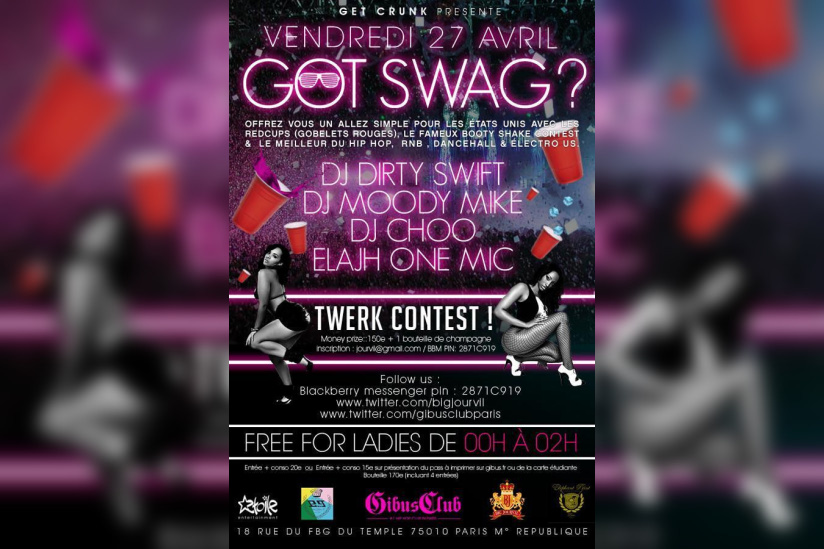 GOT SWAGG??!! Is back. A swaggalistic night in Paris
