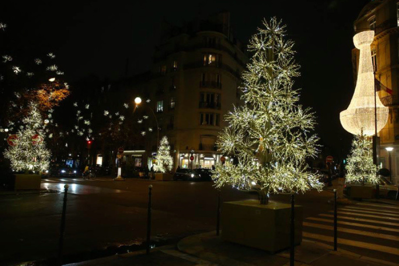 Lancement des illuminations de Noël 2016 à Paris