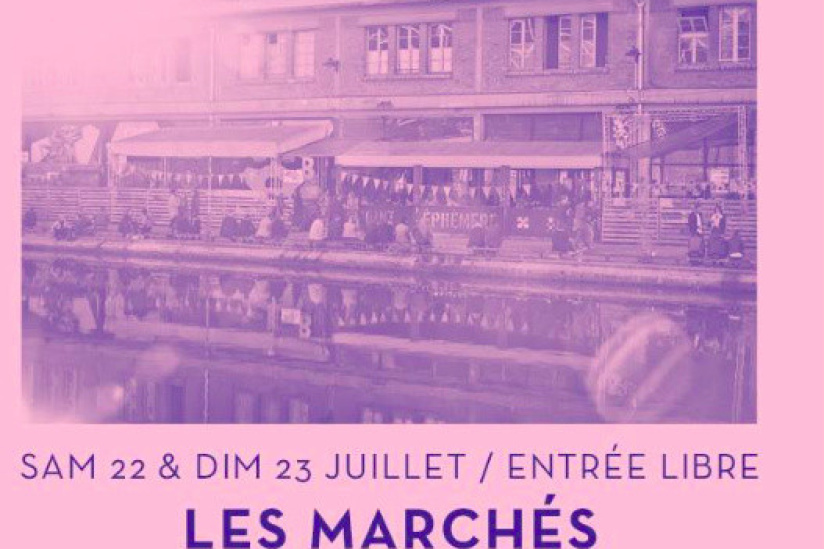 Marché en short au Point éphémère 