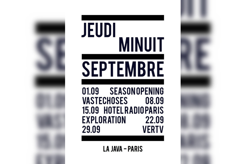 JEUDI MINUIT - SEASON OPENING 