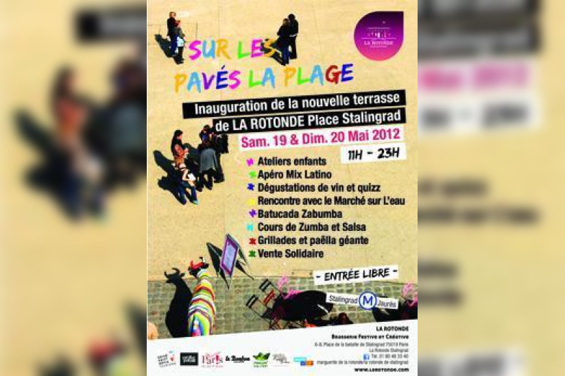 Sur les pavés la plage - Weekend d'inauguration de la terrasse de la Rotonde