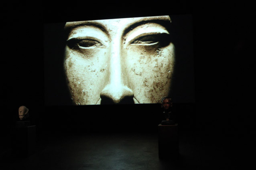 Vue générale de l'exposition Toutankhamon, extrait du film de présentation
