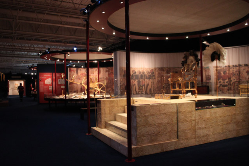 Vue générale de l'exposition Toutankhamon