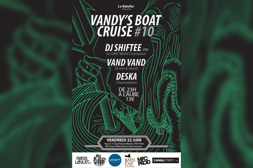 VANDY'S BOAT CRUISE # 10 - VANDREDI 22 JUIN @ BATOFAR 