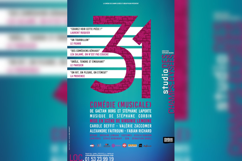 31, un spectacle musical au Studio des Champs-Elysées
