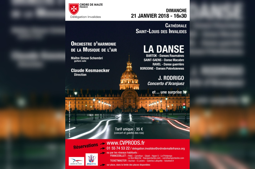 Concert de l'Orchestre d'harmonie de la musique de l'air aux Invalides