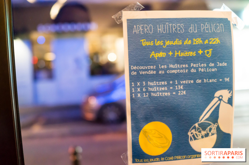 Apero Huitres au Café Pelican
