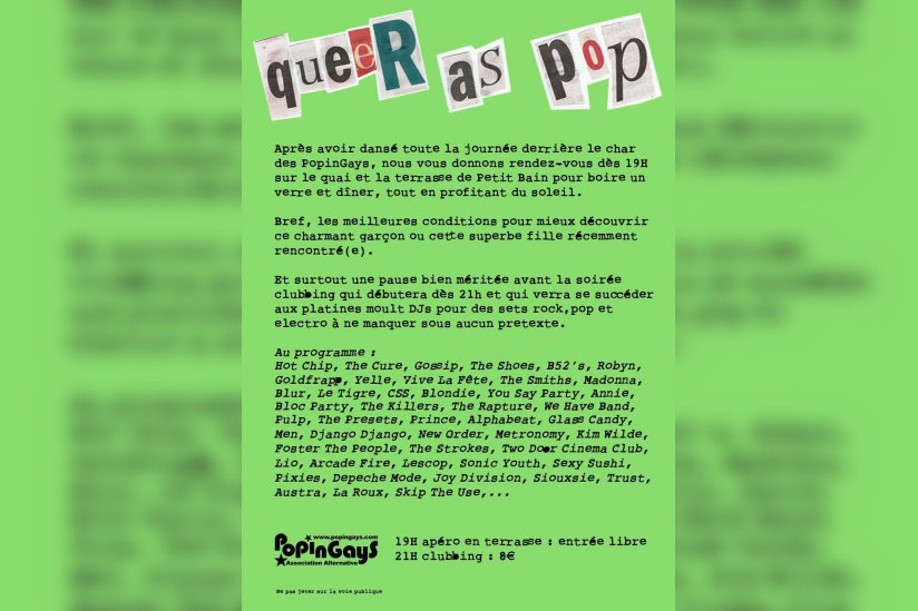 Queer As Pop – Edition Marche des Fiertés