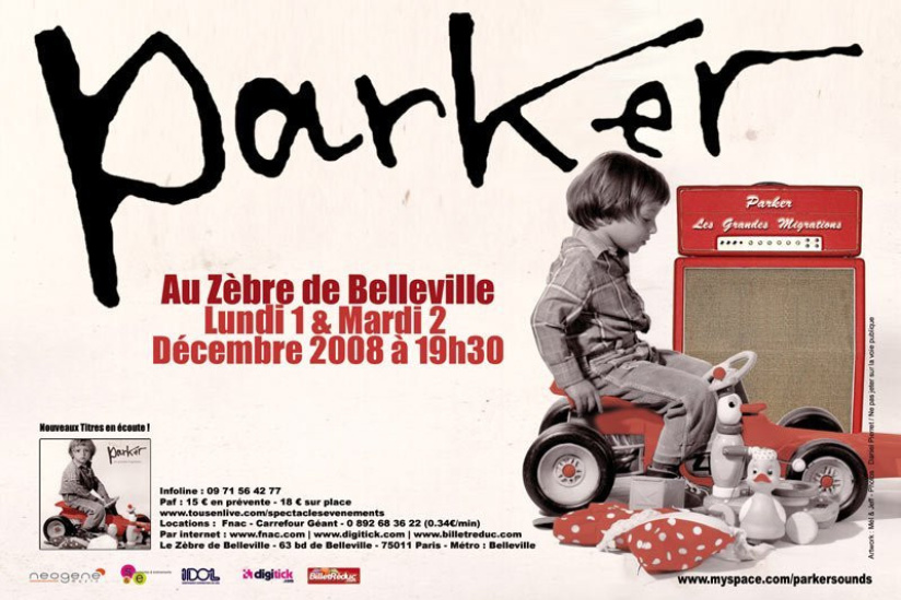 Concert, Paris, Parker, Zèbre de Belleville