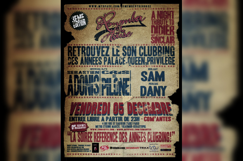 Soirée, Paris, Clubbing, House, Remember, Com'antes