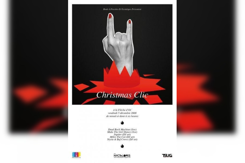Soirée, Paris, Clubbing, Christmas Clic, Dead Rock Machine, Make the girl dance, Jupiter, Mikix the cat, Boule à facettes, Nyctalopes